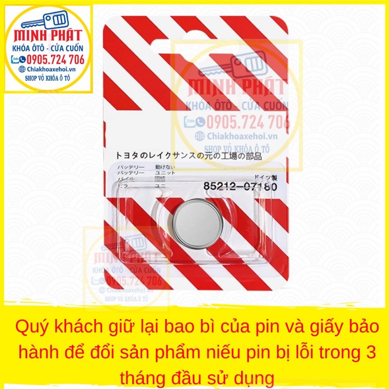 Pin Chìa Khoá Xe Ô Tô Toyota Vios Yaris CR1620