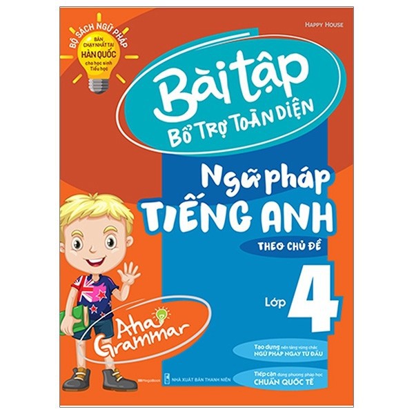 Sách Megabook - Combo Aha Grammar - Toàn Diện Ngữ Pháp Tiếng Anh Lớp 4 Theo Chủ Đề (Bộ 2 Cuốn)