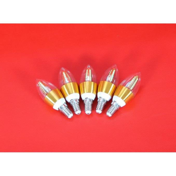 Bóng đèn LED C35 4w hình quả nhót đổi màu đui E14