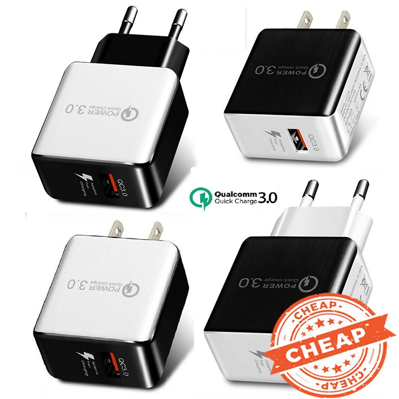 Củ sạc nhanh cổng USB thích hợp cho Samsung Android iPhone LG
