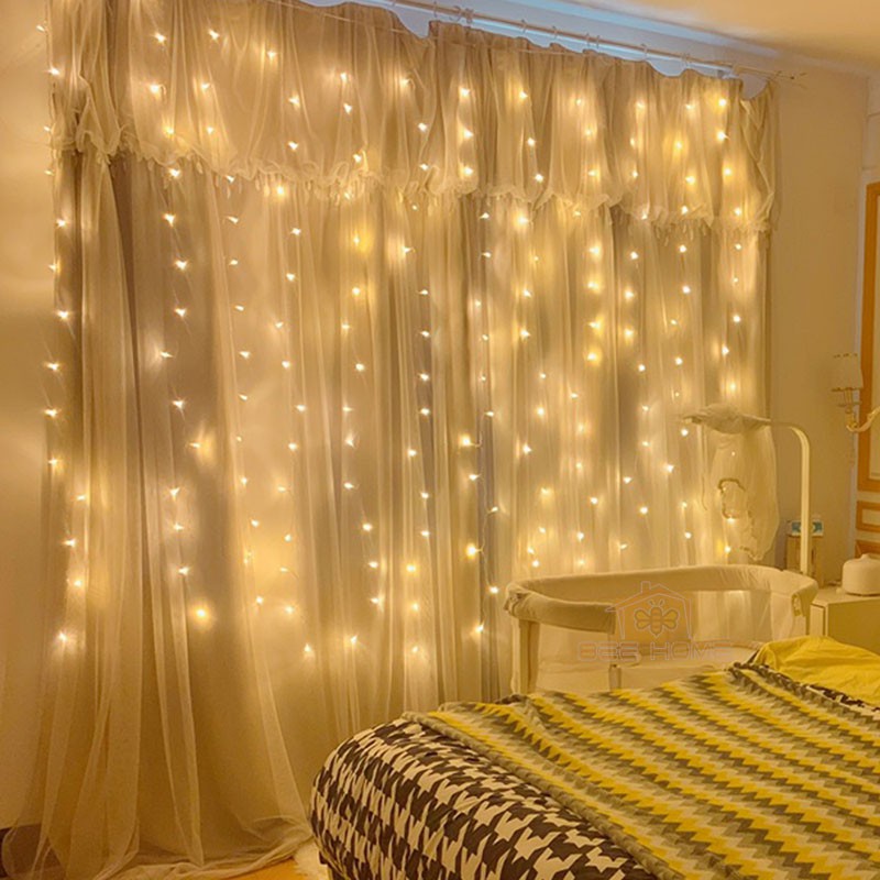 Đèn Led đom đóm Fairy light 1 mét, 2 mét, 3 mét và 5 mét Vàng Nắng xài pin