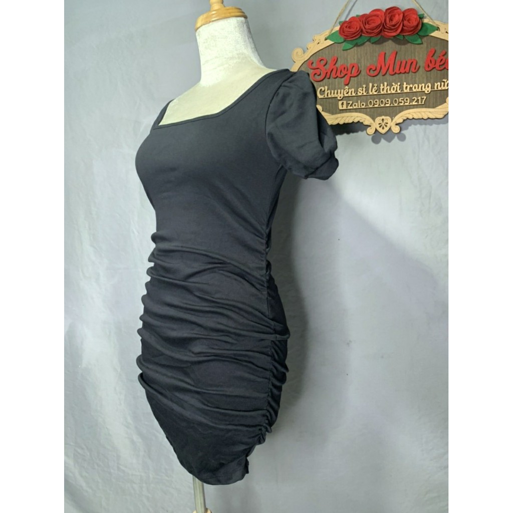 [MẪU MỚI] Đầm Body Nhún Sườn Cổ Chữ U Thun Borip Thích Hợp Mặc Đi Tiệc Đi Làm Đi Chơi Phù Hợp Với Mọi Phong Cách | BigBuy360 - bigbuy360.vn