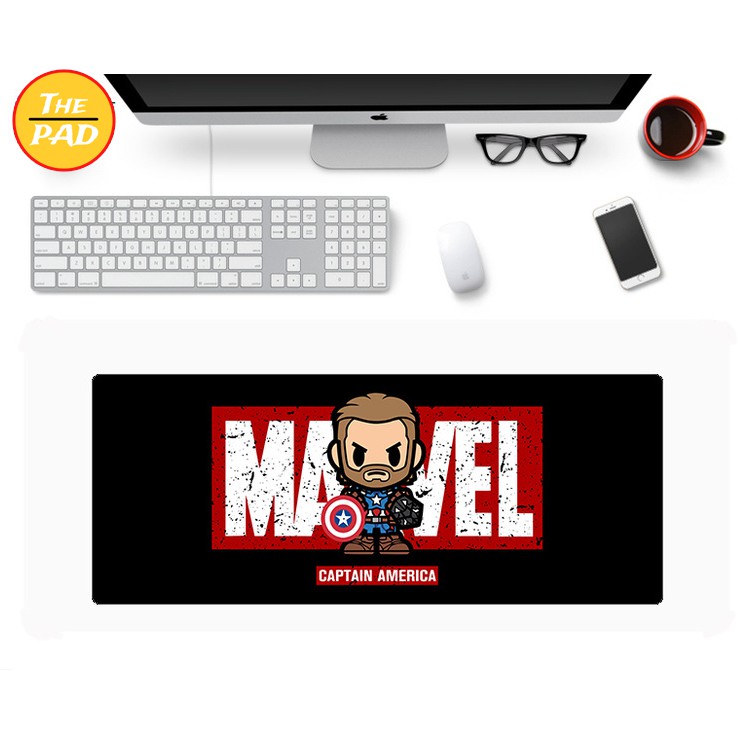 Lót Chuột Marvel Cỡ Lớn 30x80 cm, In Hình Siêu Anh Hùng, 12 Mẫu Đẹp, Chất Liệu Cao Su Tự Nhiên