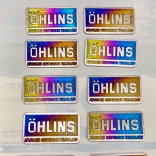 Tem Ohlins vuông dán chân phuột hoặc chỗ khác có keo sẵn