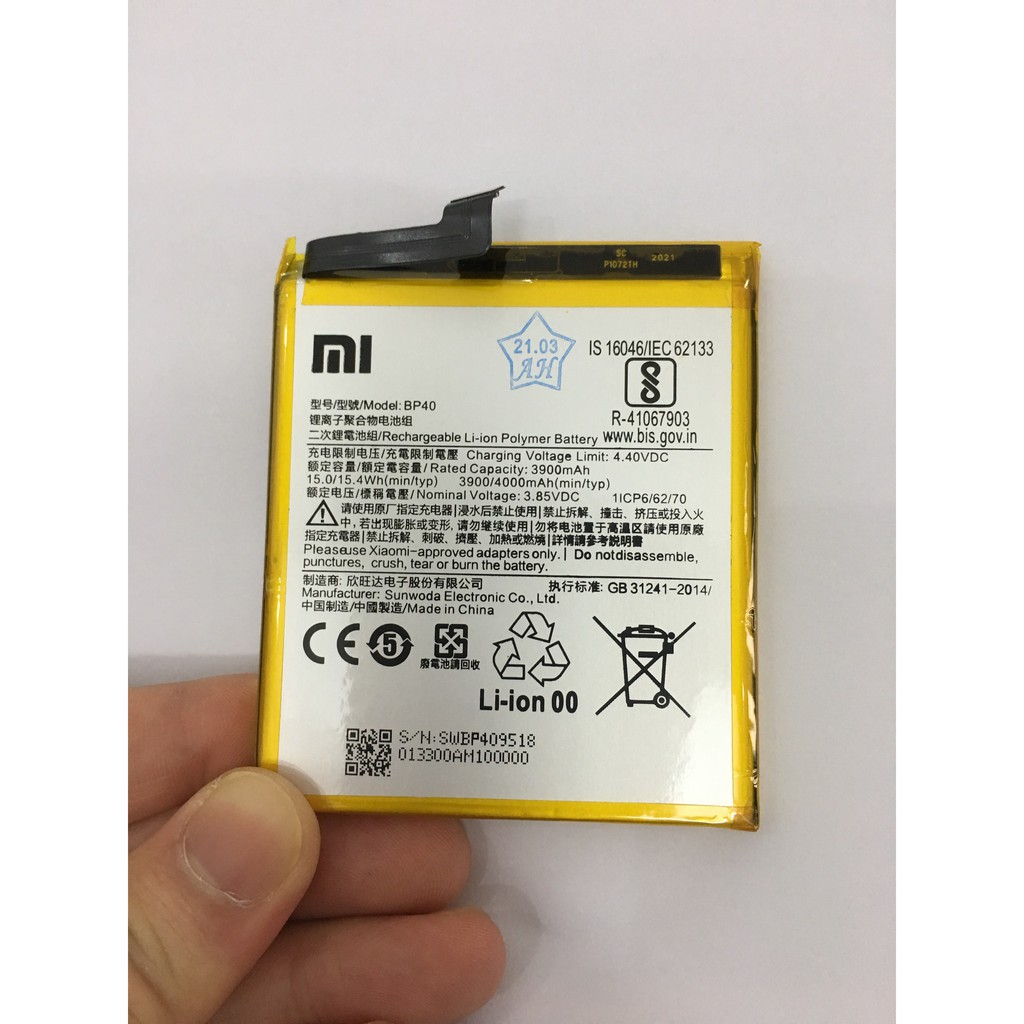 [Hàng chuẩn zin] Pin Xiaomi K20 Pro / BP40 bảo hành đổi mới