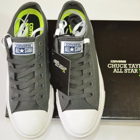 Giày Ck2 AllStar Nam Cổ Thấp Xám Nhạt