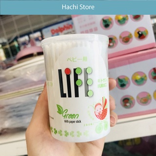 Tăm bông Life, tăm bông sơ sinh Life cho bé - Life trắng hộp 200que - Giá sỉ inbox