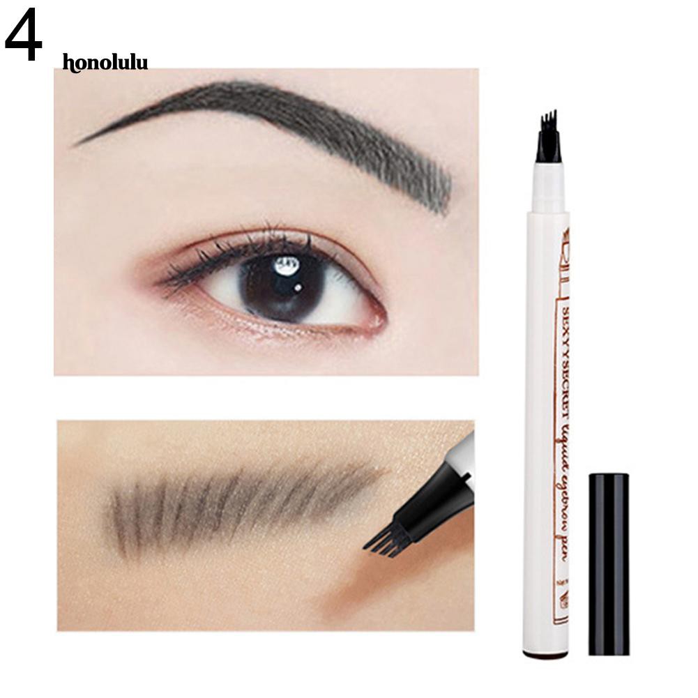[Hàng mới về] Chì kẻ lông mày dạng phẩy sợi chống nước chống nhòe thiết kế đầu bút phân thành 4 nhánh | BigBuy360 - bigbuy360.vn