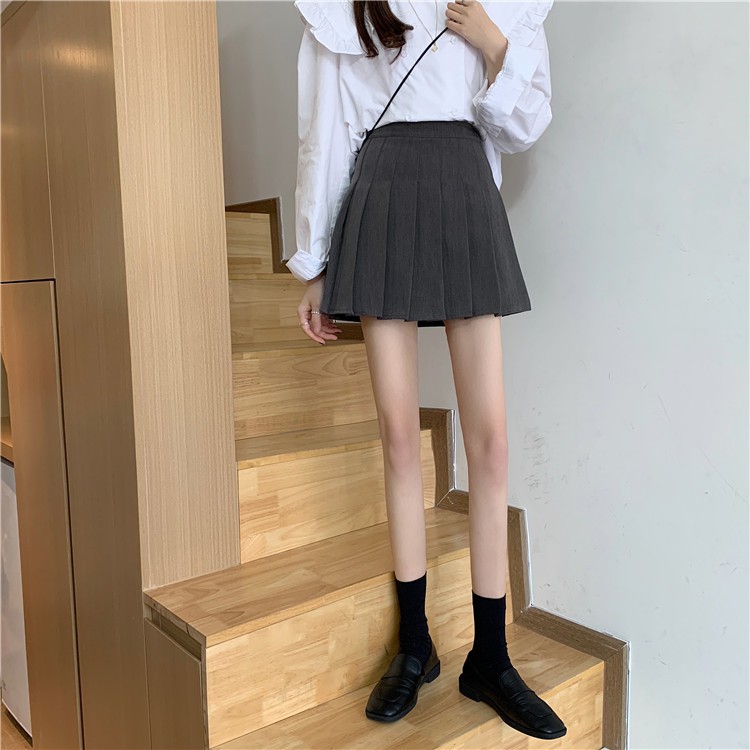 Chân Váy Lưng Cao Màu Trơn Thiết Kế Dáng Chữ A Thanh Lịch | BigBuy360 - bigbuy360.vn