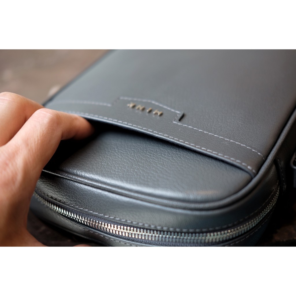 Túi đeo chéo nam bằng da bò thật- Amald: MY01-11