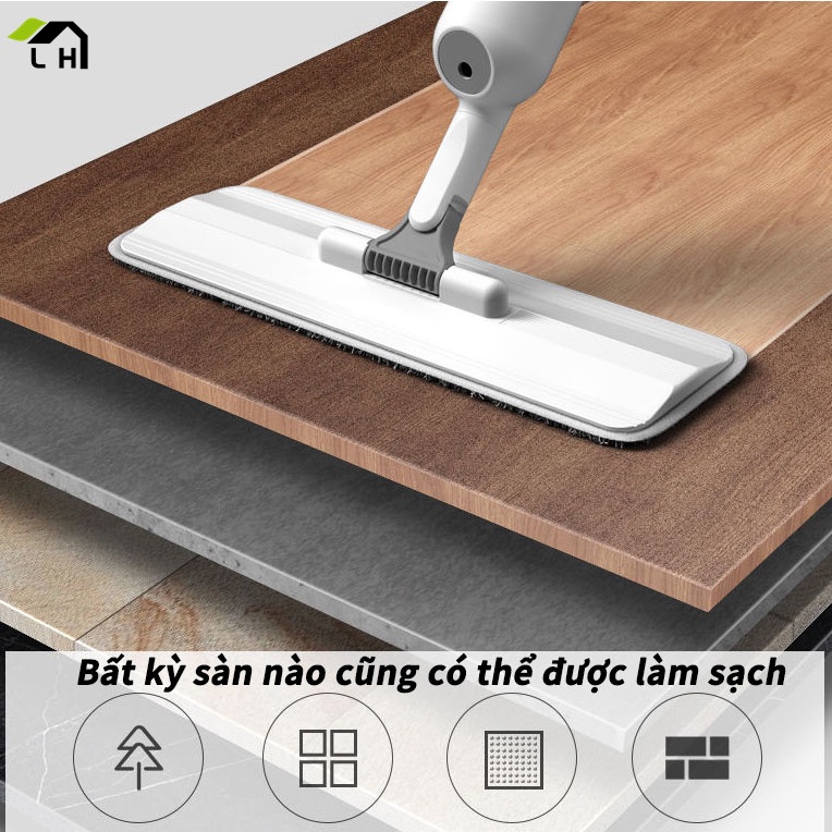 Cây lâu nhà đa năng thông minh phun sương lau dọn dễ dàng 3 trong 1 đầu xoay 360 độ