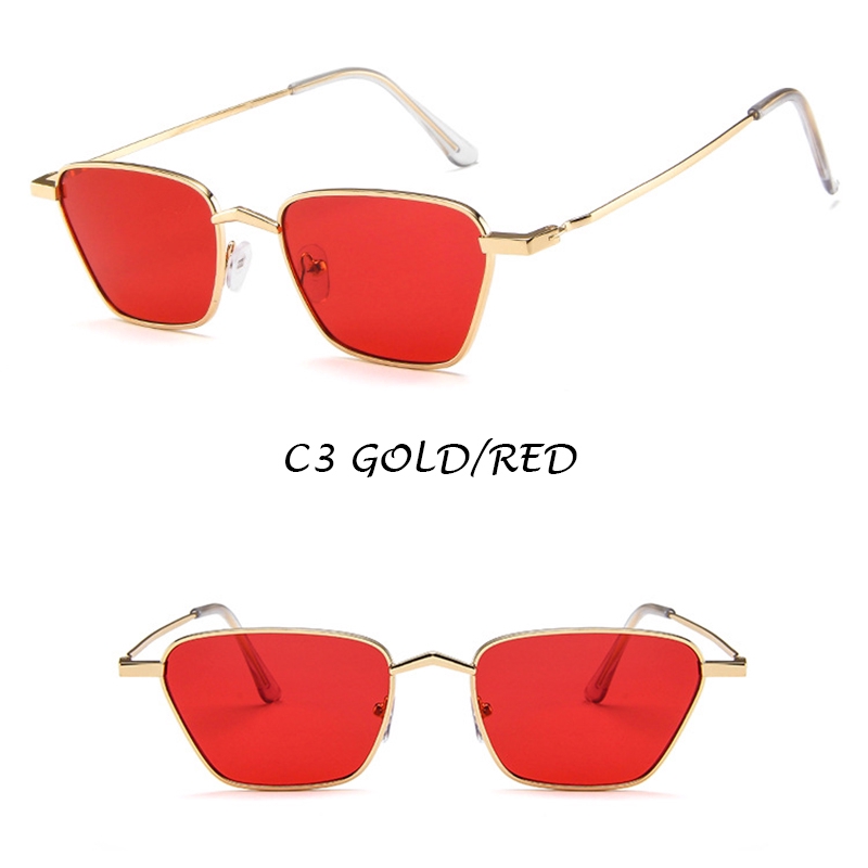 Kính mát tròng màu gọng kim loại thời trang Hàn Quốc