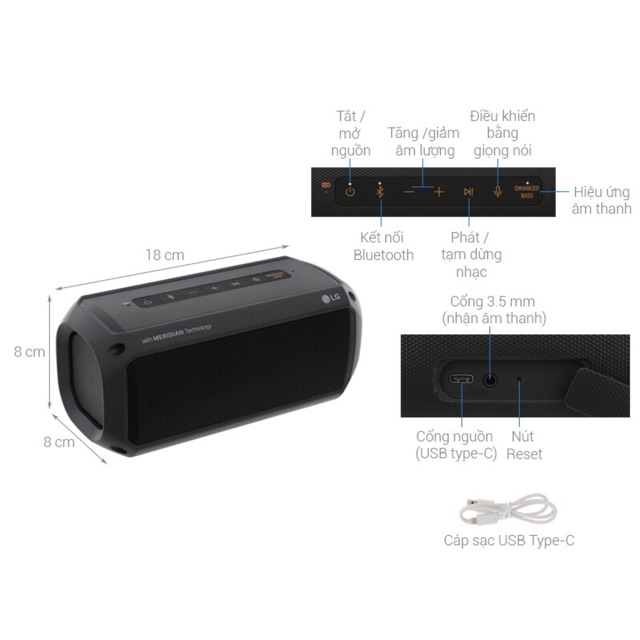 Loa Bluetooth LG PK3 chính hãng giá rẻ sỉ = lẻ