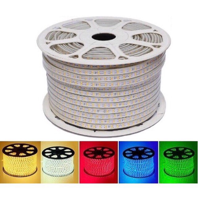 Led cuộn 100m 2835-2 hàng 220V (120 bóng/m),Led Quẫn Cây,Led Chăng Cay,Led 220v