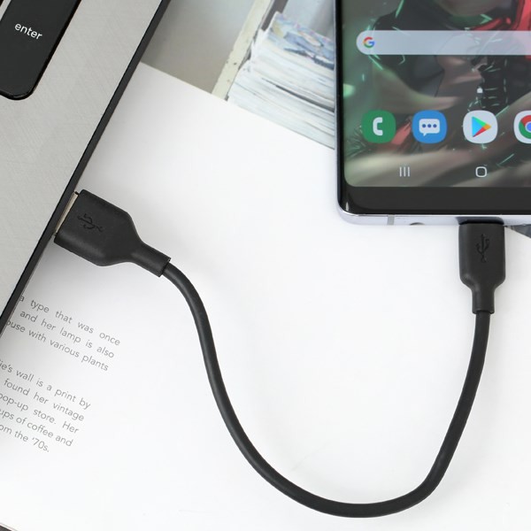 Combo 2 Dây cáp sạc ngắn Samsung - Cáp sạc Micro Usb - Sạc Androi dây mềm (36cm)