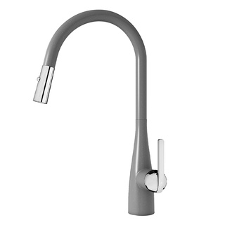 Vòi rửa bát rút dây konox curva grey