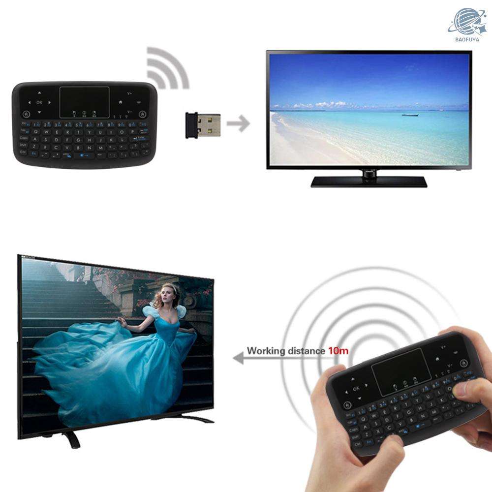 BF A36 Mini Wireless Keyboard 2.4GHz Air Mouse Touchpad Keyboard for Android TV BOX Smart TV PC Notebook