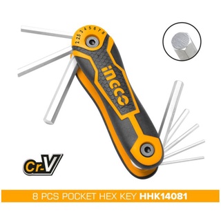 Đồ nghề ingco bộ 8 chìa lục giác hhk14081