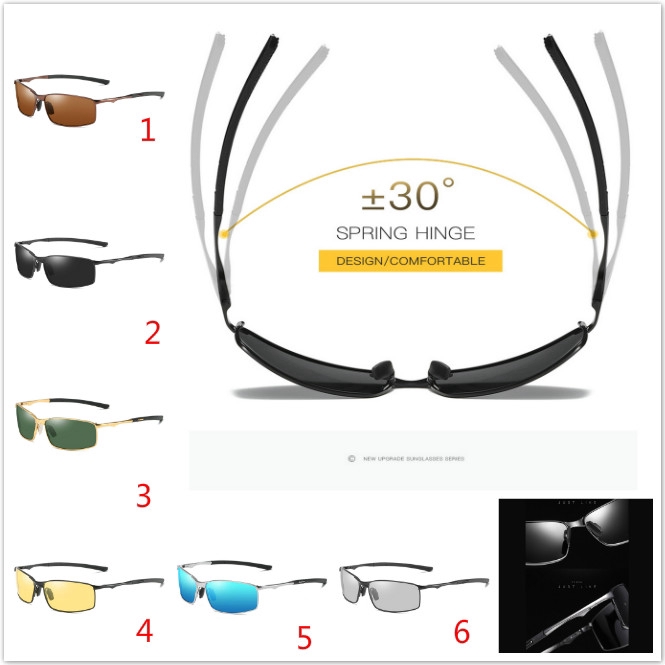 Kính mát HD làm từ nhôm kiểu dáng thời trang cho nam