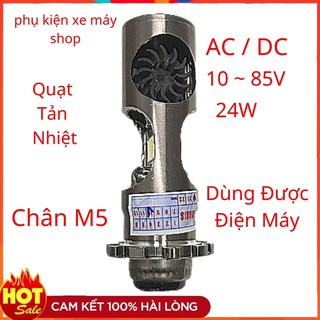 Đèn Pha Led Chân M5 [ Siêu Sáng ] Quạt Tản Nhiệt
