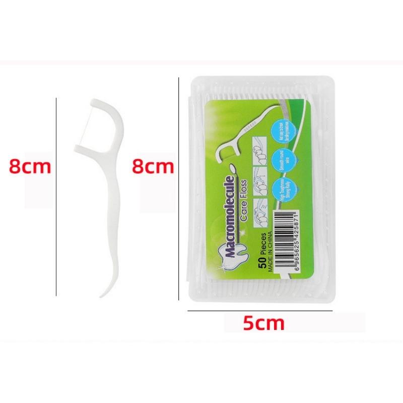 Tăm Chỉ Nha Khoa Chính Hãng Hộp 50 Chiếc Chỉ Nha Khoa An Toàn Tiện Lợi Giúp Bảo Vệ Sức Khoẻ Răng Miệng