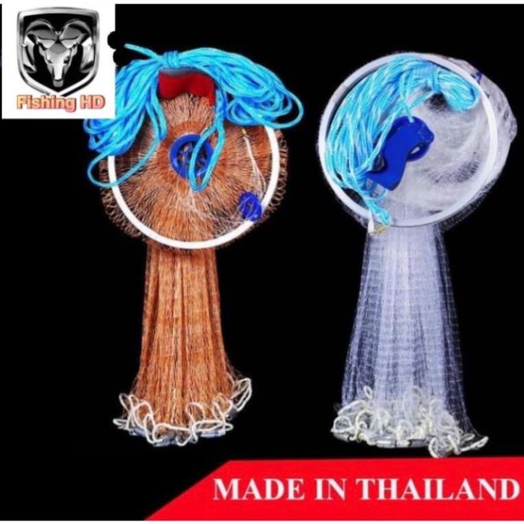 Chài Đánh Cá Thái Lan Chài Đánh Cá Sợi Dù Sợi Cước Đĩa Nhôm Cao Cấp LDC3 đồ câu phạm phương