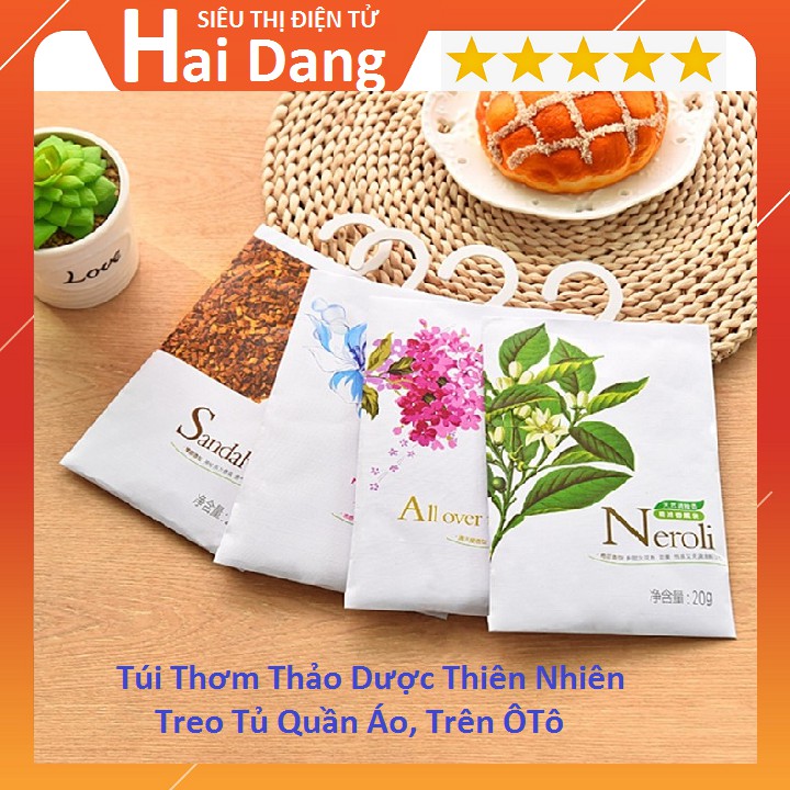 Túi Thơm Thảo Dược Thiên Nhiên Treo Tủ Quần Áo, Trên ÔTô