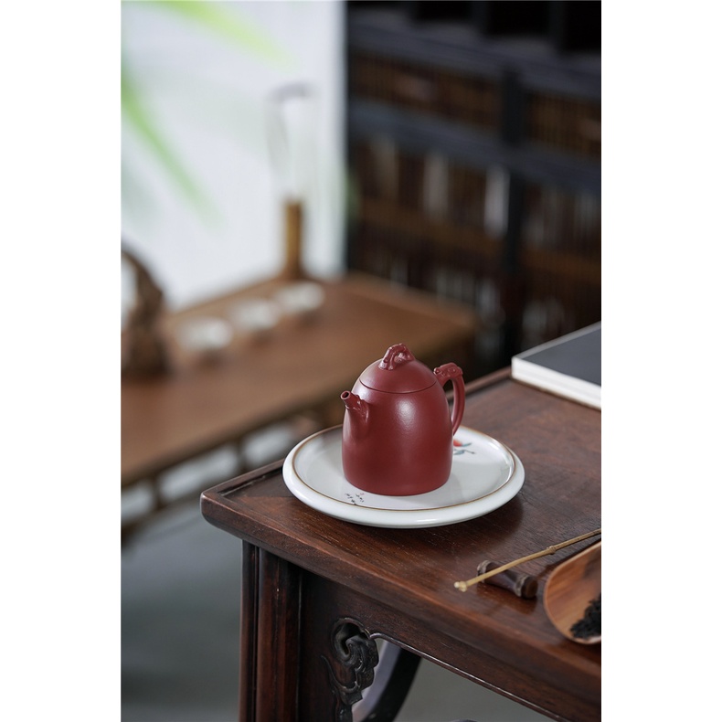 Ấm Tử Sa Nghi Hưng Tần Quyền Long Tuyền 200 ml (Đại Hồng Bào)