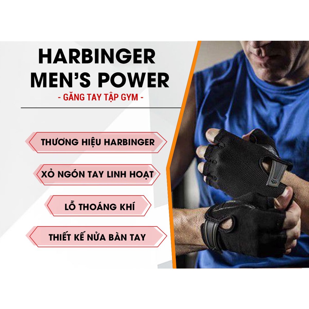 Găng Tay Tập Gym Chính Hãng Harbinger - Nhập Khẩu Mỹ