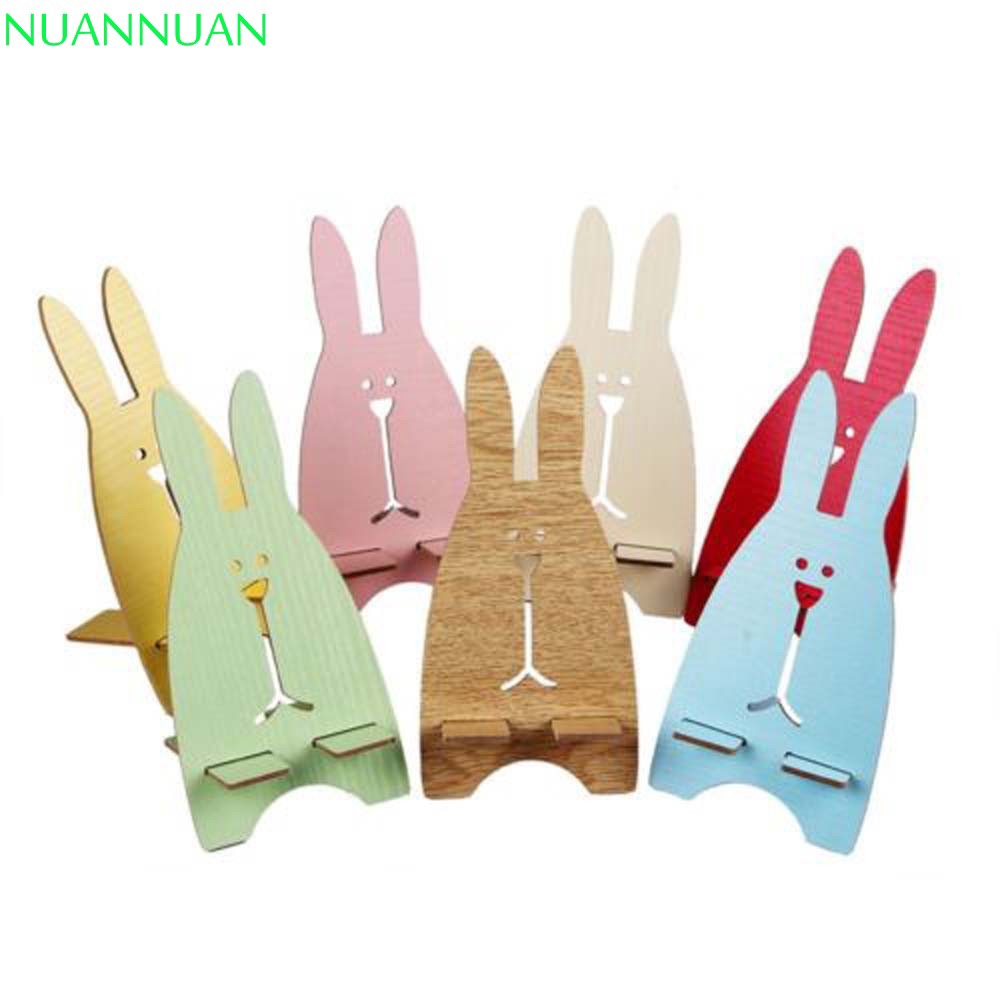 Đế đỡ điện thoại hình thỏ bằng gỗ | BigBuy360 - bigbuy360.vn