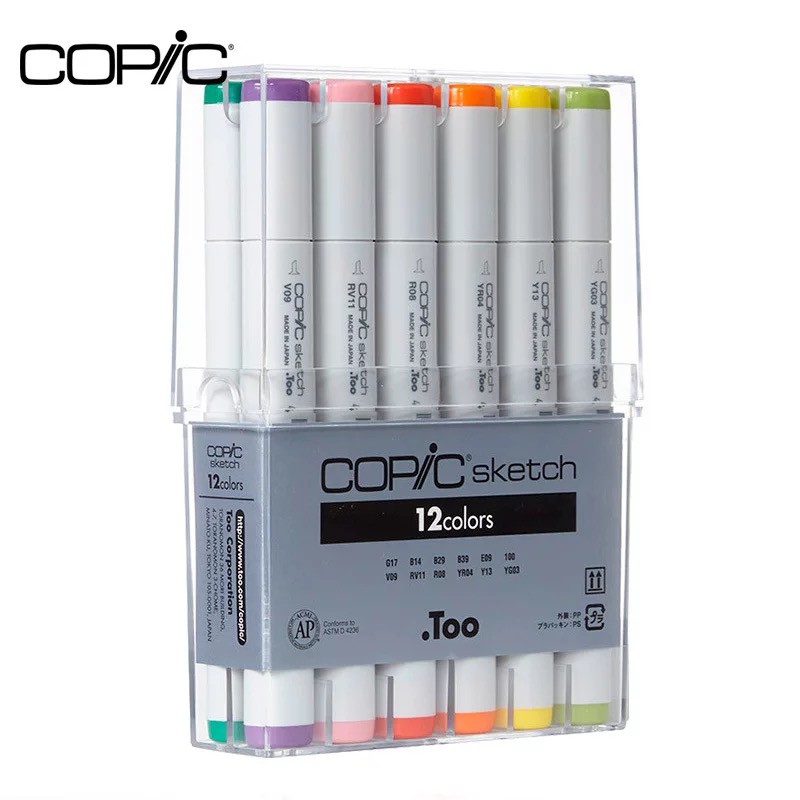 Marker Copic Sketch bản quốc tế có sẵn set 12, 36, 72 màu