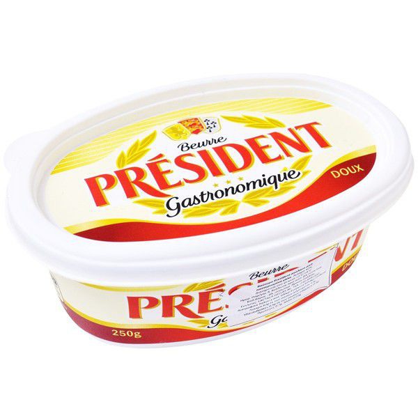 Bơ nhạt President 250g nhập khẩu pháp