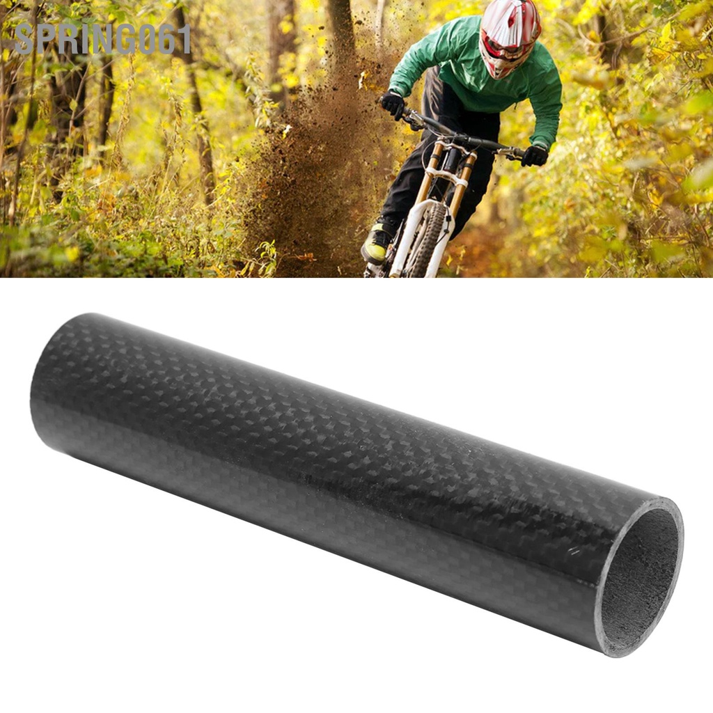 Spring061 15 cm 28 6 mm Máy rửa xe đạp phía trước bóng 3K sợi carbon Tai nghe bộ đệm cho đường