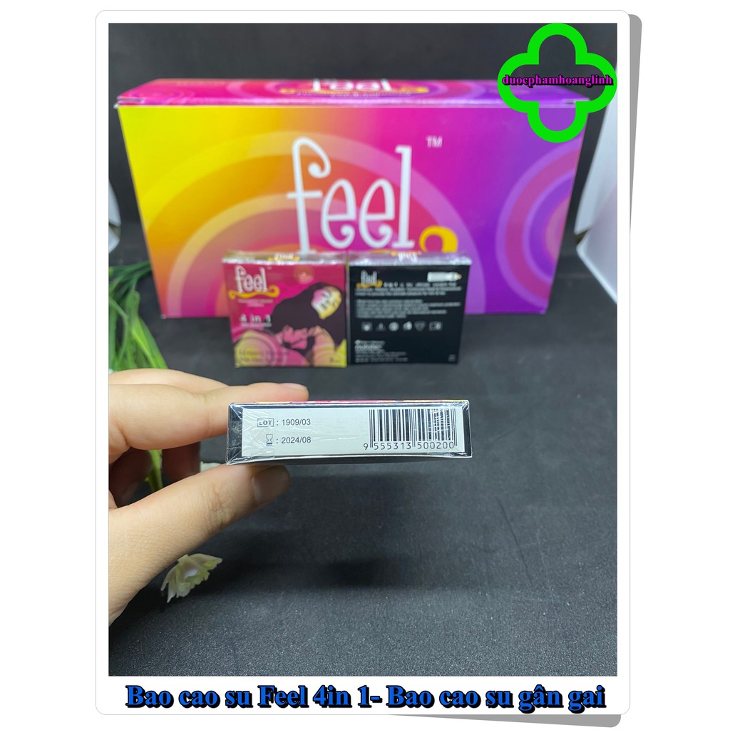 Bao Cao Su feel 4 IN 1 - Bi Gai - Kéo Dài Thời Gian Quan Hệ - Chính Hãng Malaysia
