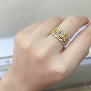 Nhẫn tuần bạc xi 2 màu-hình ảnh thật