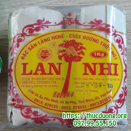 Đường thốt nốt nguyên chất Đặc Sản An Giang 1kg