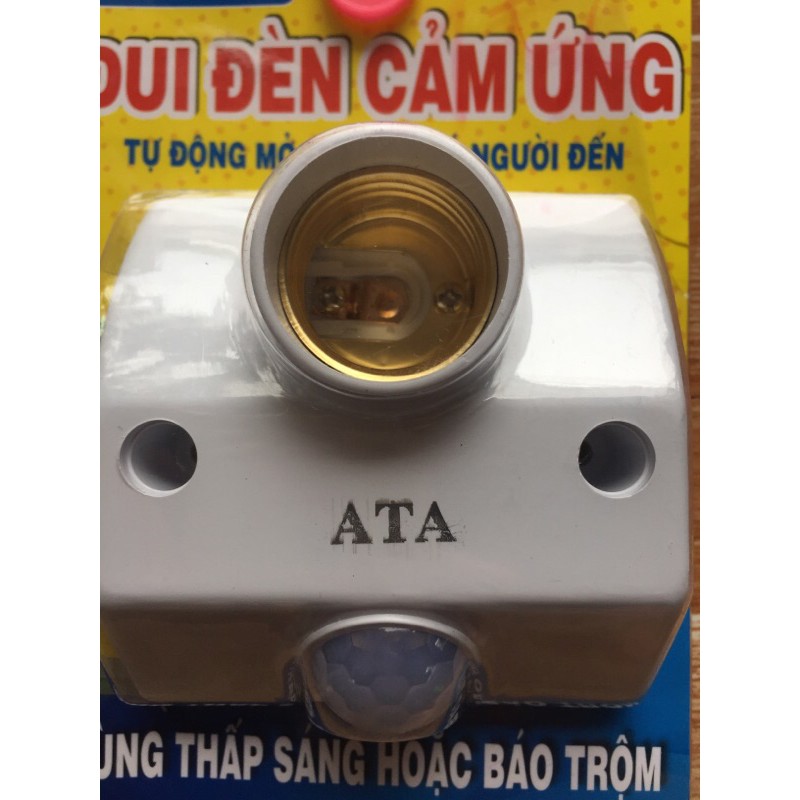 đui đèn cảm ứng ATA tự đông mở đèn khi có người đến cảm ứng chuyển động modem AT 18A