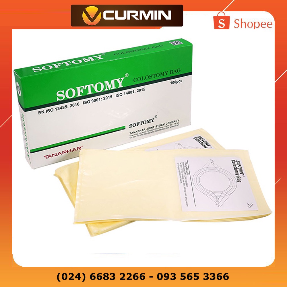 Túi Hậu Môn Nhân Tạo Softomy Hộp 100 Túi