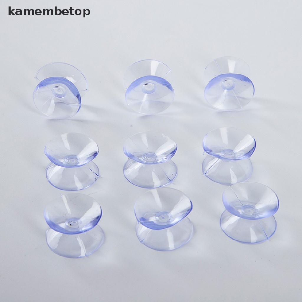 [beto] Set 10 Cốc Hút Hai Mặt Bằng Nhựa Cho Kính / Thủy Tinh