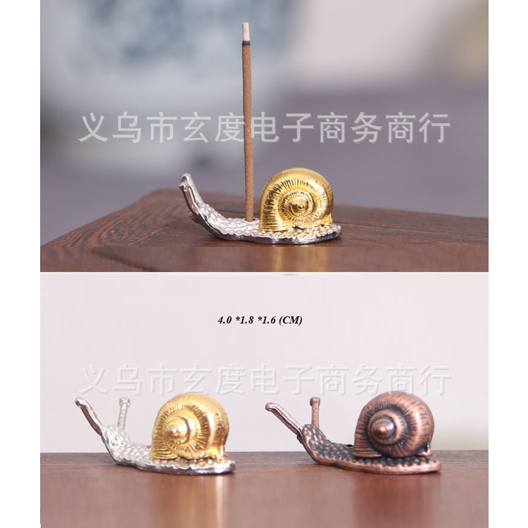 Chân Đế Đốt Nhang Trầm bằng đồng làm phụ kiện tiểu cảnh, phụ kiện bàn trà, trang trí bonsai, trang trí bàn làm việc