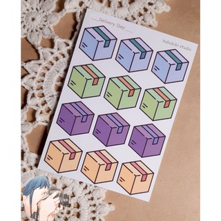 Tờ Bullet Journal/ Planner sticker trang trí: Delivery day