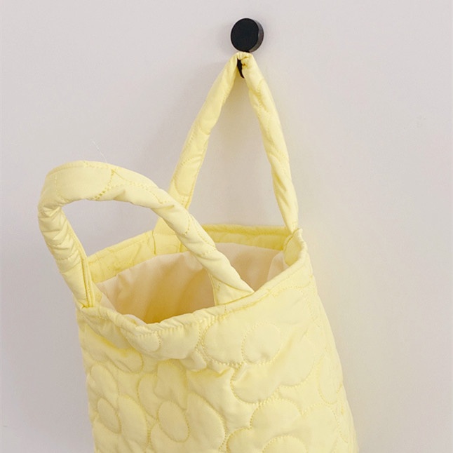 Túi Vải Đựng Hộp Cơm Trưa Xách Tay Họa Tiết Hoa Nhỏ Dễ Thương