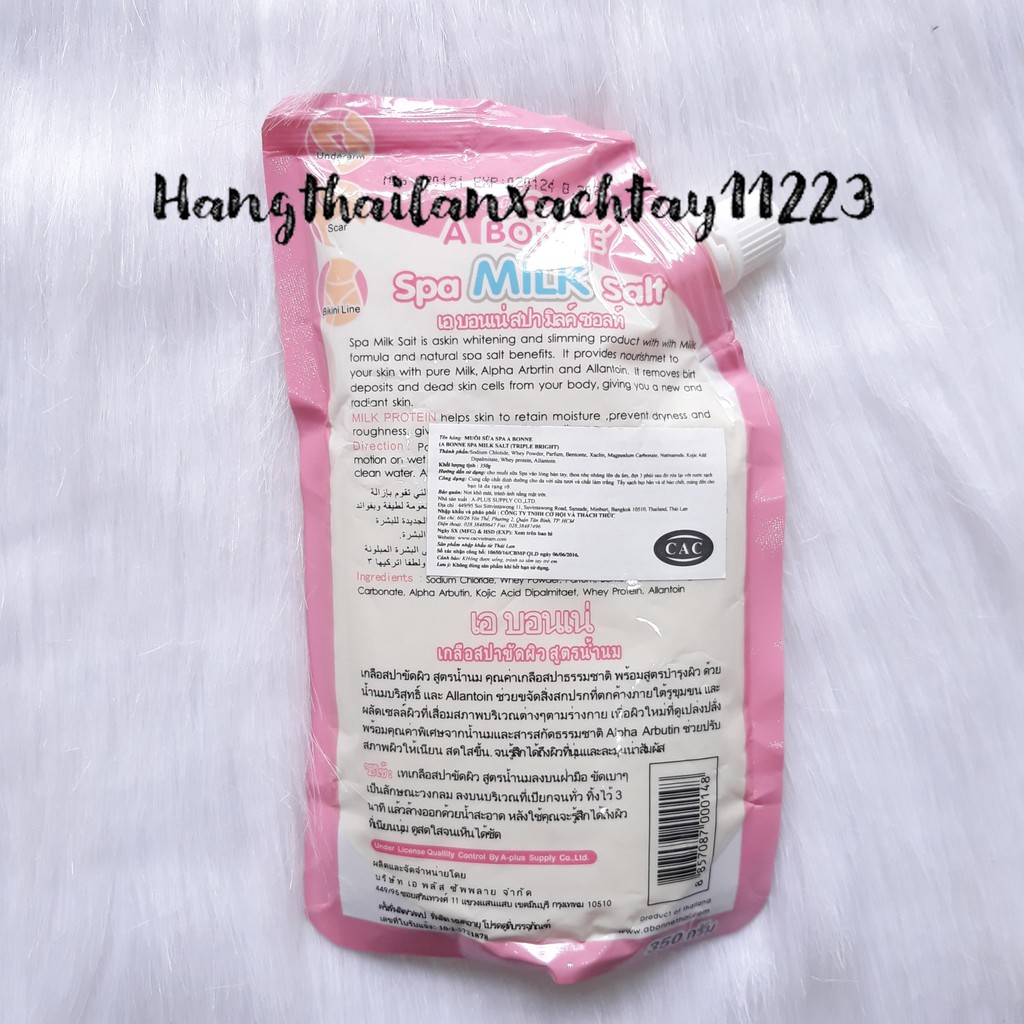 Muối tắm sữa bò tẩy tế bào chết A Bonne Spa Milk Salt Thái Lan 350gr | BigBuy360 - bigbuy360.vn