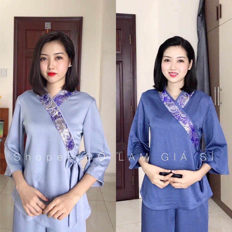 ĐỒ LAM ĐI CHÙA # XÉO NƠ VẢI LỤA PHÁP