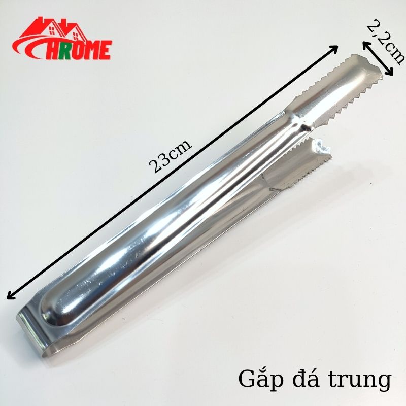 Dụng cụ gắp đá- gắp thức ăn inox bền đẹp