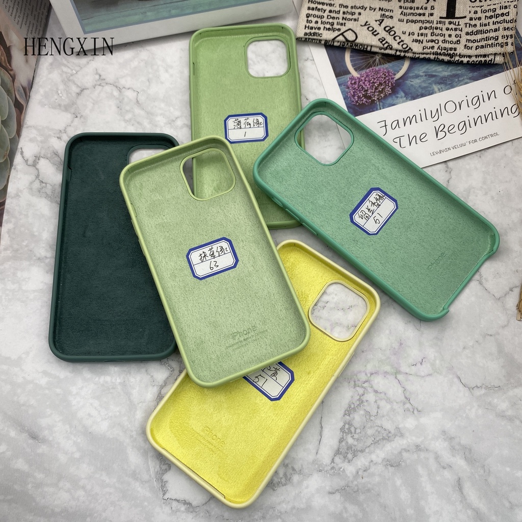 Matcha blue full silicone phone case for iP  6 6s 7 8 7p 8p x xs xr xsmax 11 11pro 11promax 12 12pro 12promax 13 13pro 13pro 13promax drop protective case