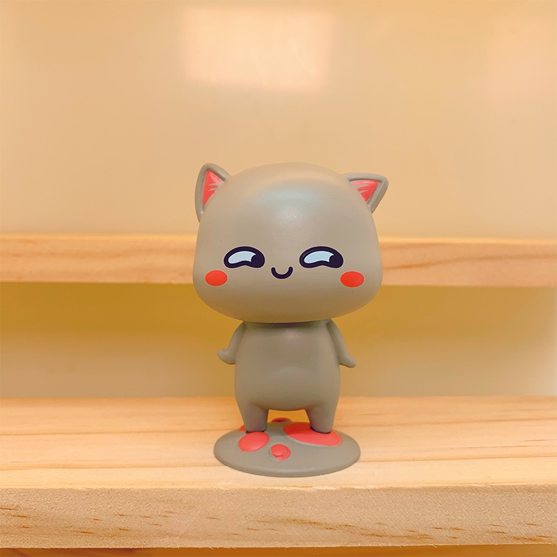 Tượng mèo trang trí  Mô hình mèo dễ thương, tượng mèo con đáng yêu , mèo nào cắn mỉu nào Zalo
