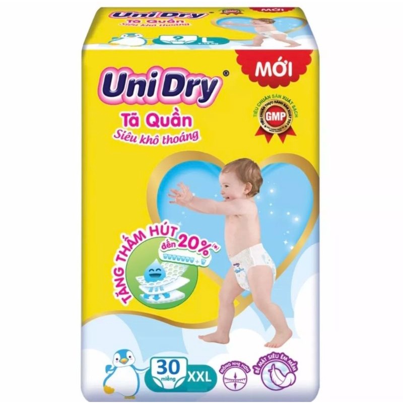 Tã quần Unidry XXL, 15-25kg, 30 miếng