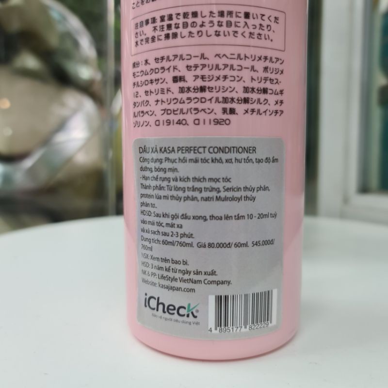 (SALE GIÁ GỐC - DATE 3/2022) DẦU XẢ KASA SIÊU PHỤC HỒI TÓC 760ML | BigBuy360 - bigbuy360.vn