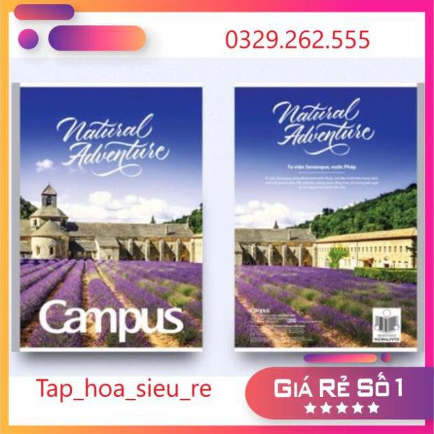 (Rẻ Vô địch) Set 10 Vở Campus 200 trang có chấm hàng cao cấp